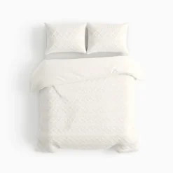 Dekbedovertrek Teddy Jacquard - Wit