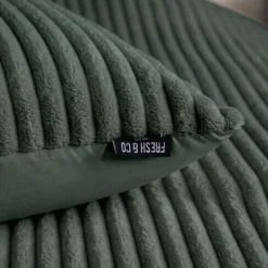 Dekbedovertrek Teddy Rib - Groen