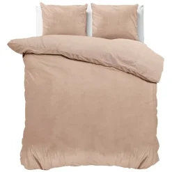 Dekbedovertrek Velvet Uni - Beige