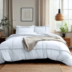 Dekbedovertrek Washed Tufted - Wit