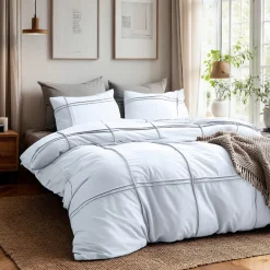 Dekbedovertrek Washed Tufted - Wit
