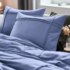 Dekbedovertrek Washed Tufted - Blauw
