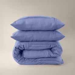 Dekbedovertrek Washed Tufted - Blauw
