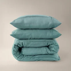 Dekbedovertrek Washed Tufted - Groen
