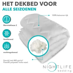 Dekbed Percale Katoen - Comfort - All Season