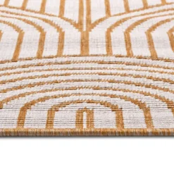 Dubbelzijdig Buitenkleed Flatweave - Oker