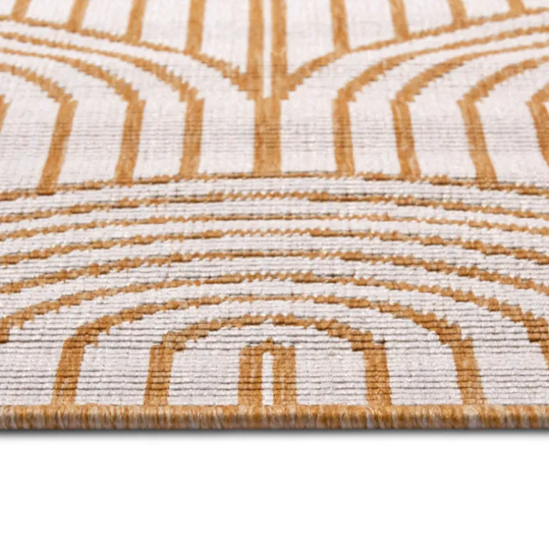 Dubbelzijdig Buitenkleed Flatweave - Oker