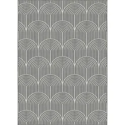 Dubbelzijdig Buitenkleed Flatweave - Zilver