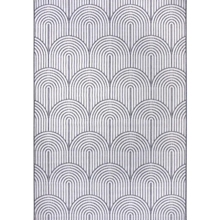 Dubbelzijdig Buitenkleed Flatweave - Zilver