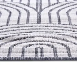 Dubbelzijdig Buitenkleed Flatweave - Zilver
