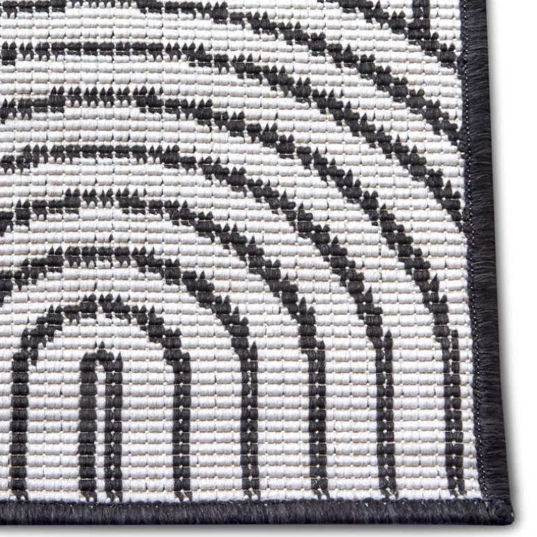 Dubbelzijdig Buitenkleed Flatweave - Zwart