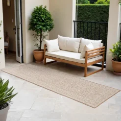 Dubbelzijdig Buitenkleed Kona - Beige/Wit