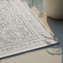 Dubbelzijdig Buitenkleed Kona - Wit/Grijs