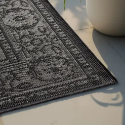 Dubbelzijdig Buitenkleed Kona - Zwart/Wit