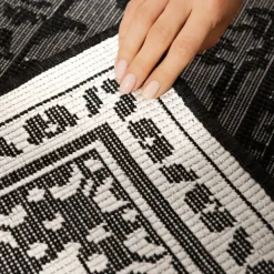 Dubbelzijdig Buitenkleed Kona - Zwart/Wit