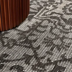Dubbelzijdig Buitenkleed Kona - Zwart/Wit