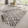 Dubbelzijdig Buitenkleed Malta - Zwart/Creme