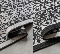 Dubbelzijdig Buitenkleed Meekly - Zwart