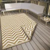 Dubbelzijdig Buitenkleed Palma - Beige/Wit