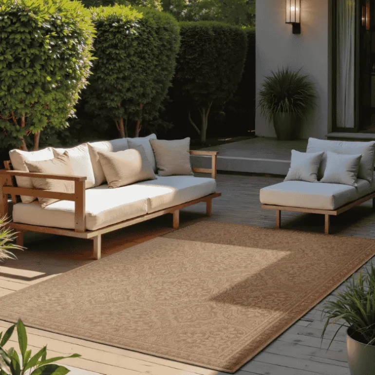 Dubbelzijdig Buitenkleed Rosel - Beige
