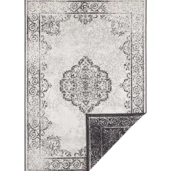 Dubbelzijdig Buitenkleed Triomphe - Zwart/Crème