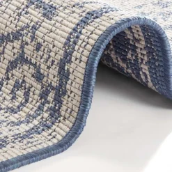 Dubbelzijdig Buitenkleed Triomphe - Blauw/Crème