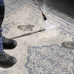 Dubbelzijdig Buitenkleed Triomphe - Blauw/Crème