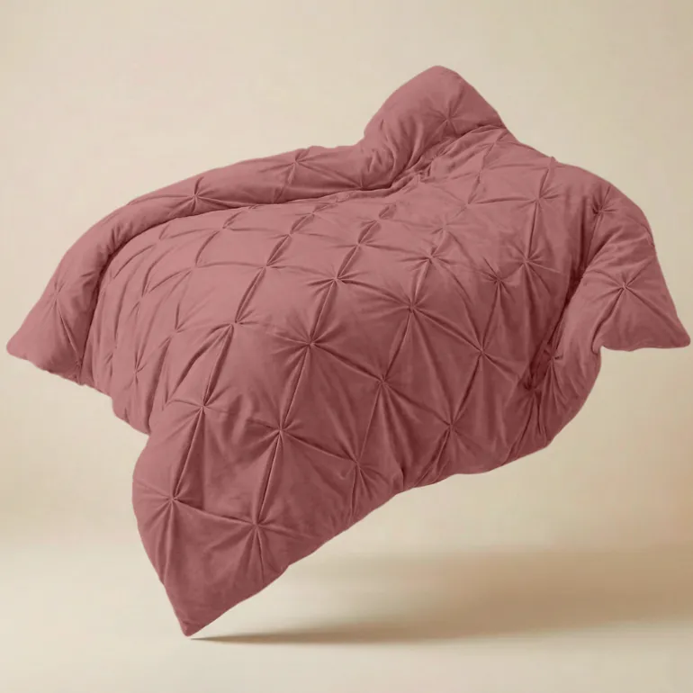 Easy Dekbed Diamond Pintuck - Roze