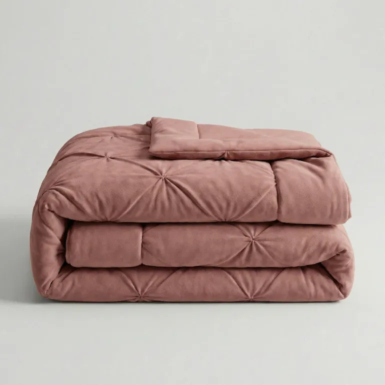Easy Dekbed Diamond Pintuck - Roze
