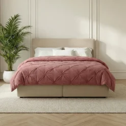 Easy Dekbed Diamond Pintuck - Roze