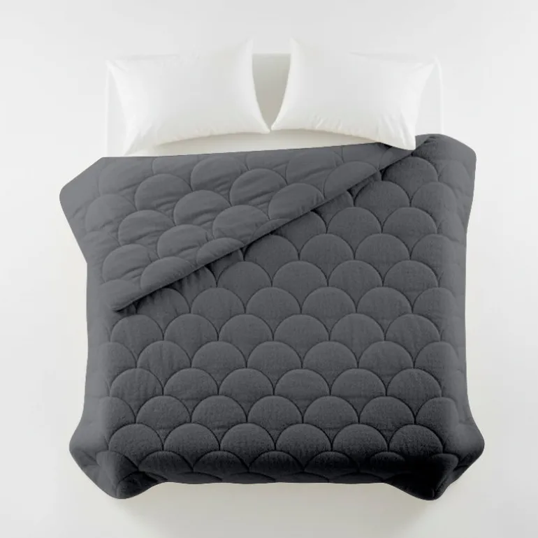 Easy Dekbed Teddy - Antraciet