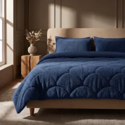 Easy Dekbed Teddy - Navy
