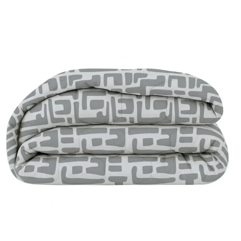 Easy Dekbed Zonder Overtrek - Abstract - Grijs