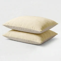 Easy Dekbed Zonder Overtrek Corduroy - Champagne/Taupe