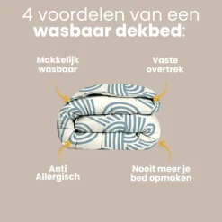 Easy Dekbed Zonder Overtrek - Curvy Lines