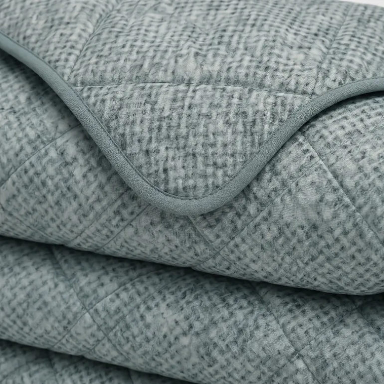 Easy Dekbed Zonder Overtrek Denim - Groen