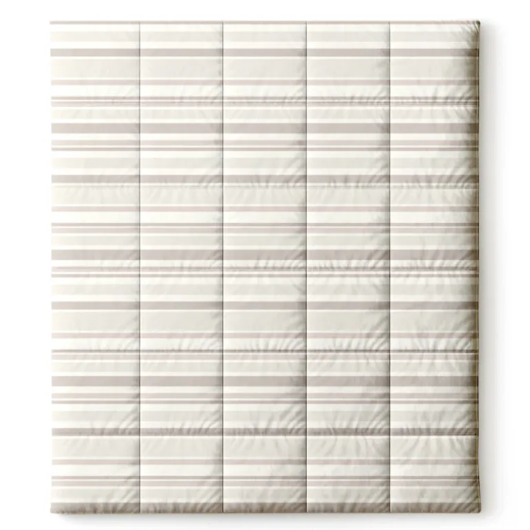 Easy Dekbed Zonder Overtrek - Horizontal Lines - Beige