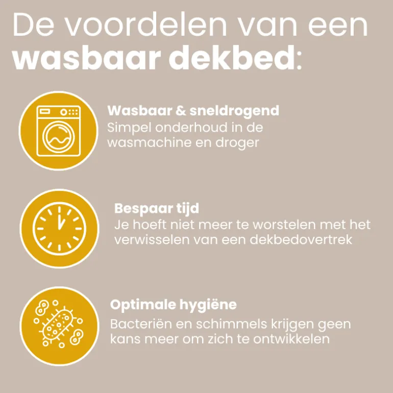 Easy Dekbed Zonder Overtrek - Mocha Mousse