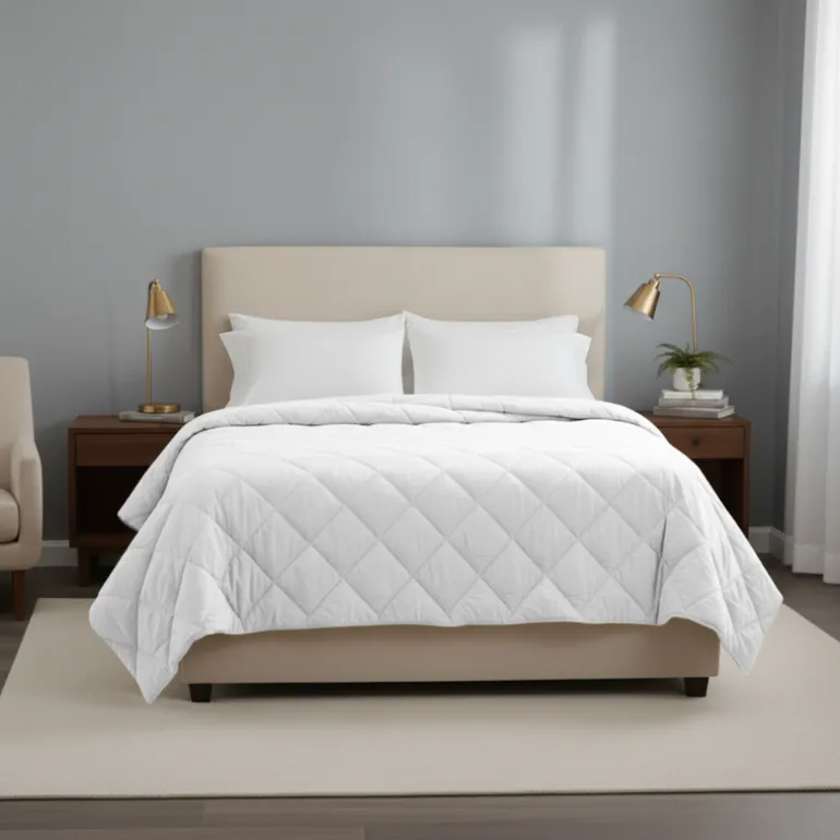 Easy Dekbed Zonder Overtrek - Percale Katoen - Wit