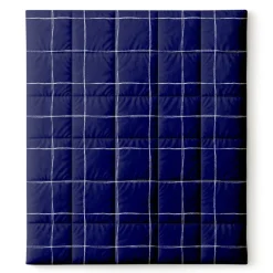 Easy Dekbed Zonder Overtrek - Scribble Squares - Navy