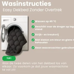 Easy Dekbed Zonder Overtrek - 4 Seizoenen - Navy