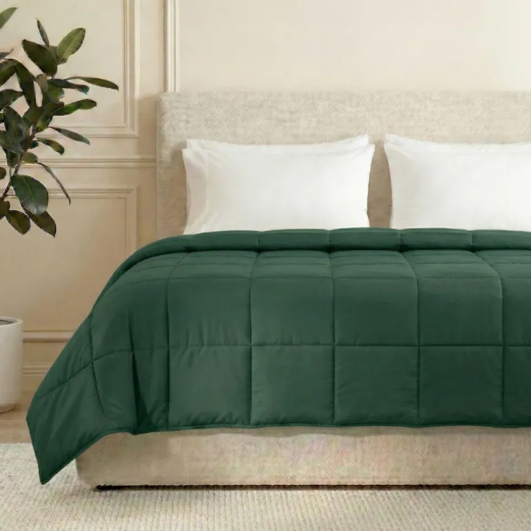 Easy Dekbed Zonder Overtrek - Stone Washed - Groen