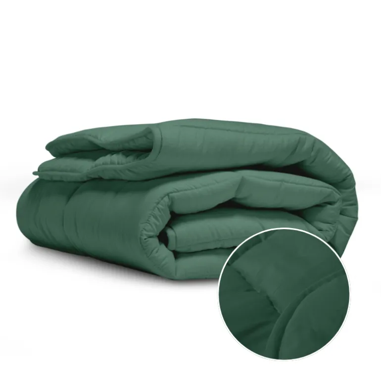 Easy Dekbed Zonder Overtrek - Stone Washed - Groen