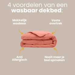Easy Dekbed Zonder Overtrek - Velvet - Roze