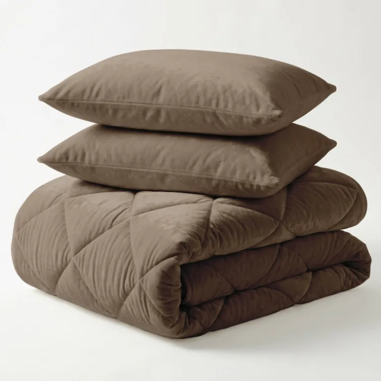 Easy Dekbed Zonder Overtrek - Velvet - Taupe