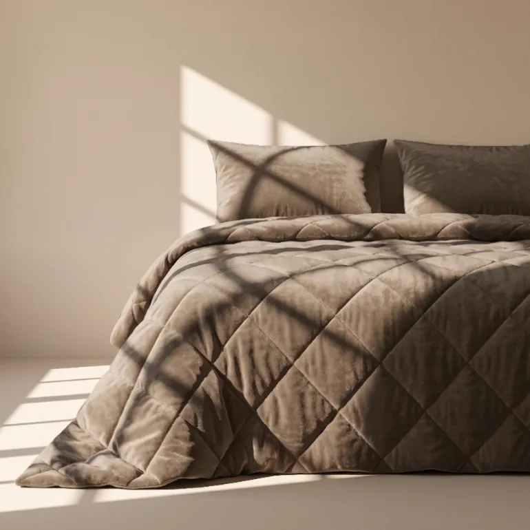 Easy Dekbed Zonder Overtrek - Velvet - Taupe