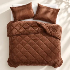 Easy Dekbed Zonder Overtrek - Velvet - Mocha Mousse