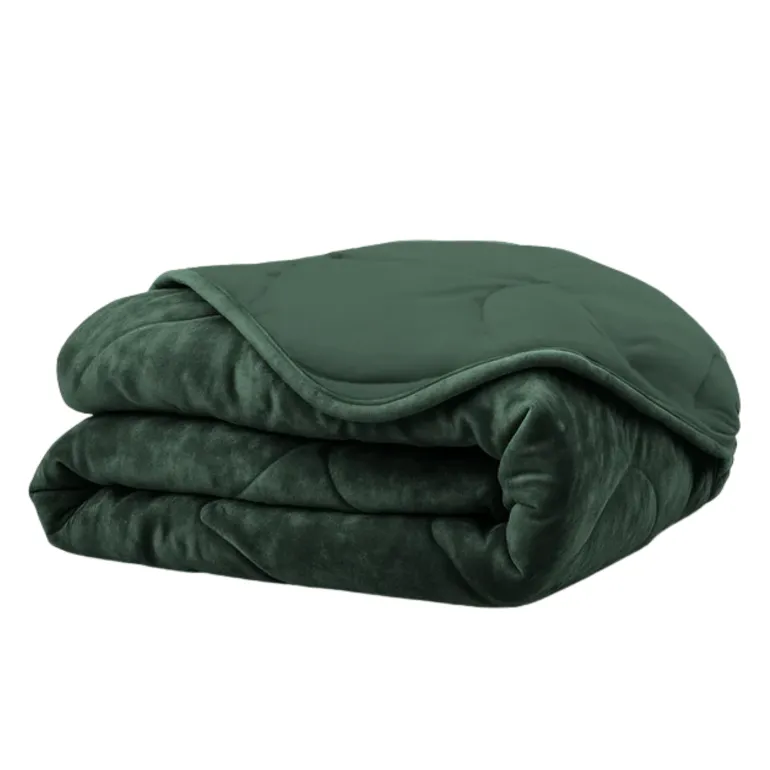 Easy Dekbed Zonder Overtrek - Velvet - Donkergroen