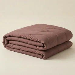Easy Dekbed Zonder Overtrek Wave Uni - Bruin