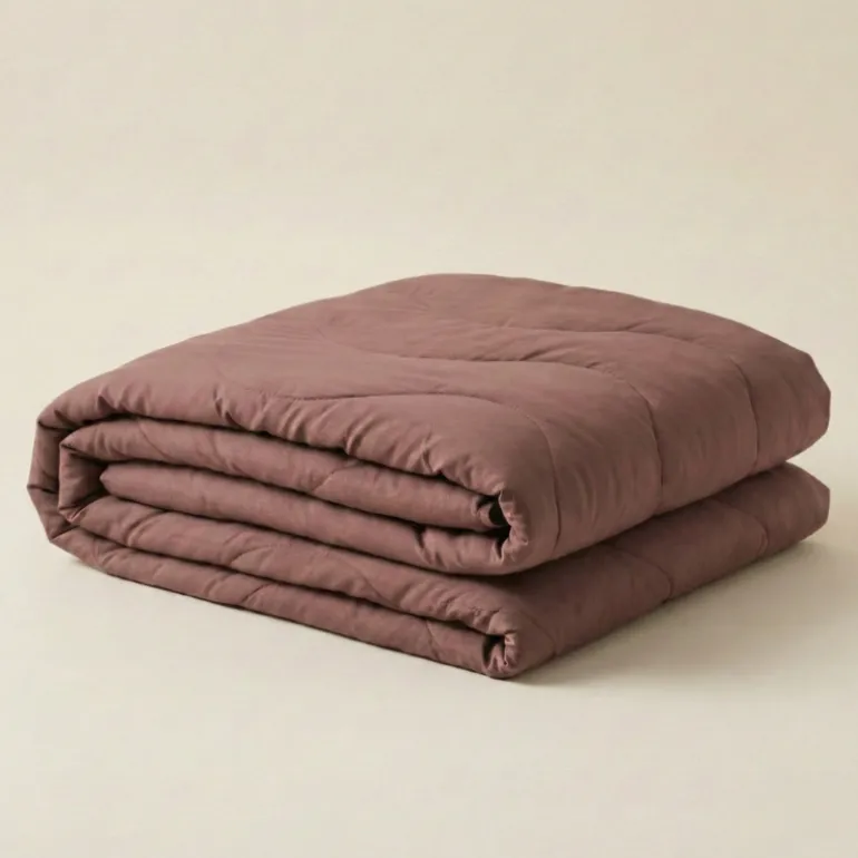 Easy Dekbed Zonder Overtrek Wave Uni - Bruin